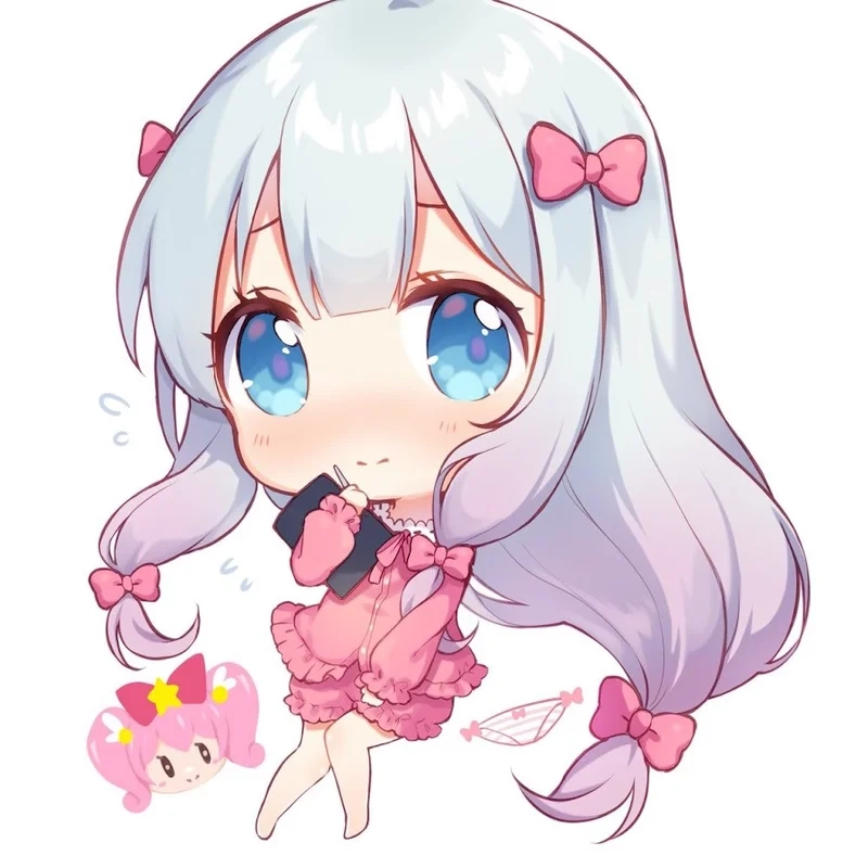 Đổi avatar với avatar chibi nữ cute đáng yêu