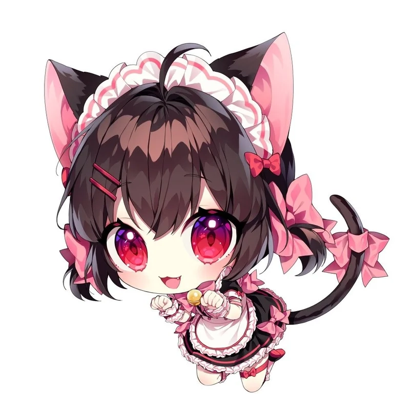 Cảm nhận sự dễ thương qua ảnh chibi cute nữ đơn giản