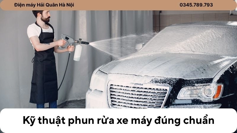 Bí quyết vệ sinh ô tô bằng máy rửa xe