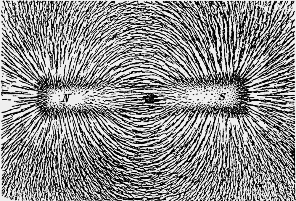 Đường cong khép kín đường sức từ của nam châm đi xuyên qua thân vật liệu