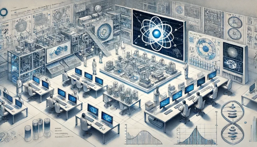 Phần mềm mô phỏng hình ảnh máy tính lượng tử hiển thị trên màn hình