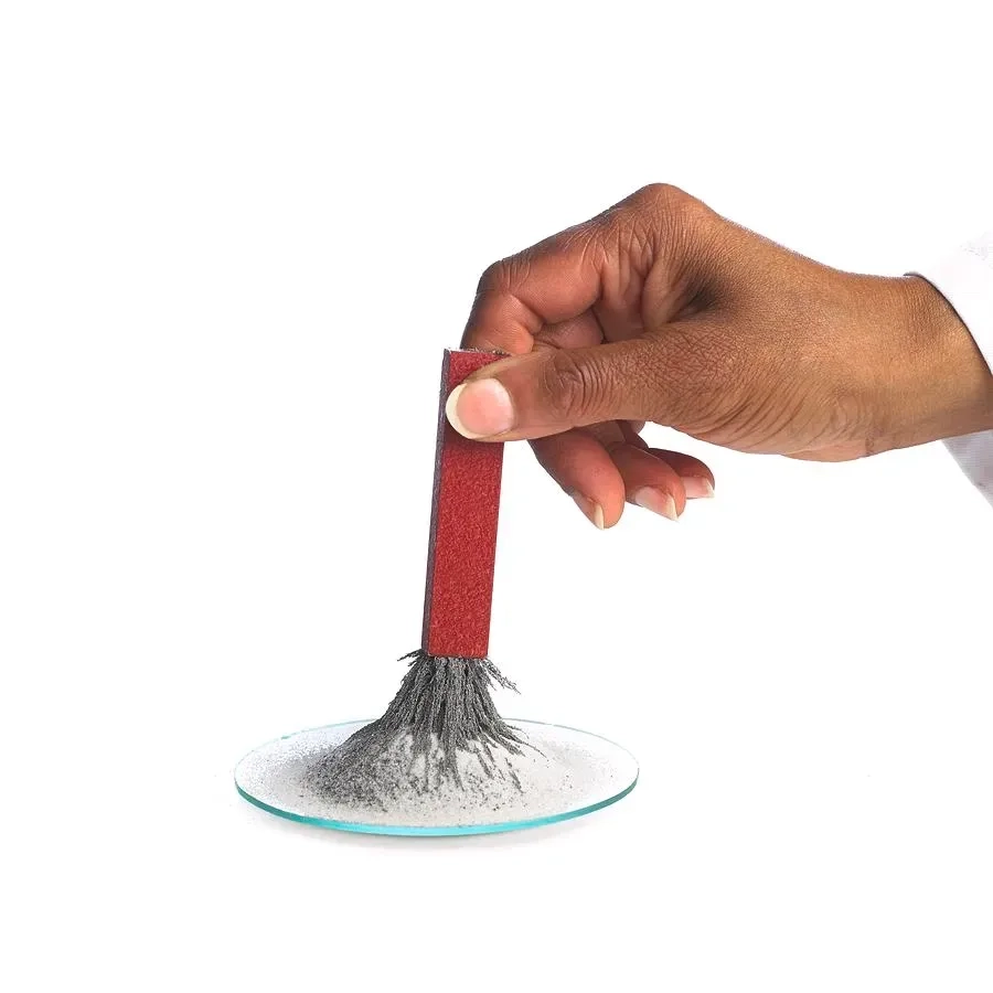 Ảnh 4k từ phổ sắt quanh nam châm siêu nét cho bài giảng